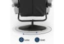MCombo TV-Sessel 9022 Schwarz mit Hocker 360° drehbar Relaxsessel Bild 3