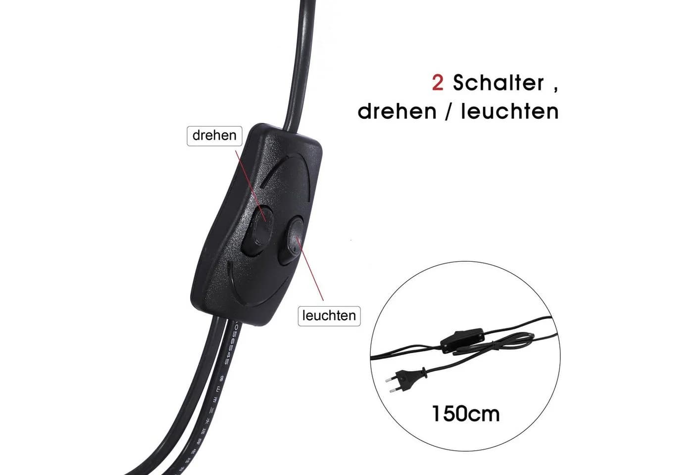 Barberpub Außen-Stehlampe Barber-Pole Barbierstab L018B LED wechselbar mit LED-Kugelleuchte - Bild 5