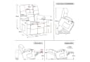 MCombo Relaxsessel Elektrische Aufstehhilfe Grau Bild 3