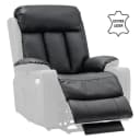 MCombo Relaxsessel Elektrische Aufstehhilfe Motorisch Verstellbar Schwarz Bild 3