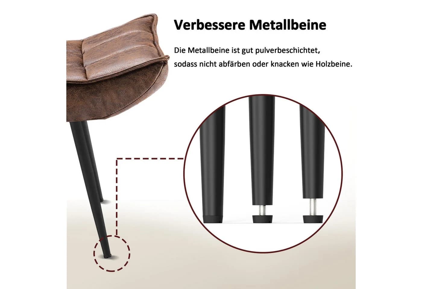 MCombo Relaxsessel Grau/Braun mit Hocker und Relaxfunktion - Bild 5