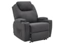 MCombo Elektrischer Relaxsessel mit Massagefunktion Grau Mikrofaser Bild 2