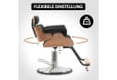 Barberpub Friseurstuhl Retro Kunstleder Höhenverstellbar Schwarz Bild 1