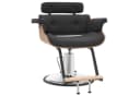 Barberpub Friseurstuhl Retro Kunstleder Höhenverstellbar Schwarz Bild 2