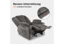 MCombo Relaxsessel M Elektrisch Verstellbar Grau Stoff Bild 4