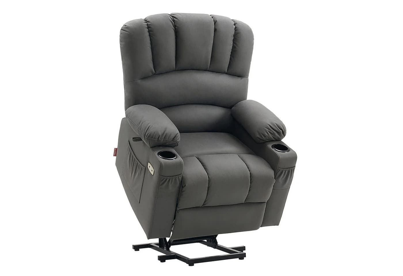 MCombo Relaxsessel M mit Aufstehhilfe & Liegefunktion 7102, Grau - Bild 2