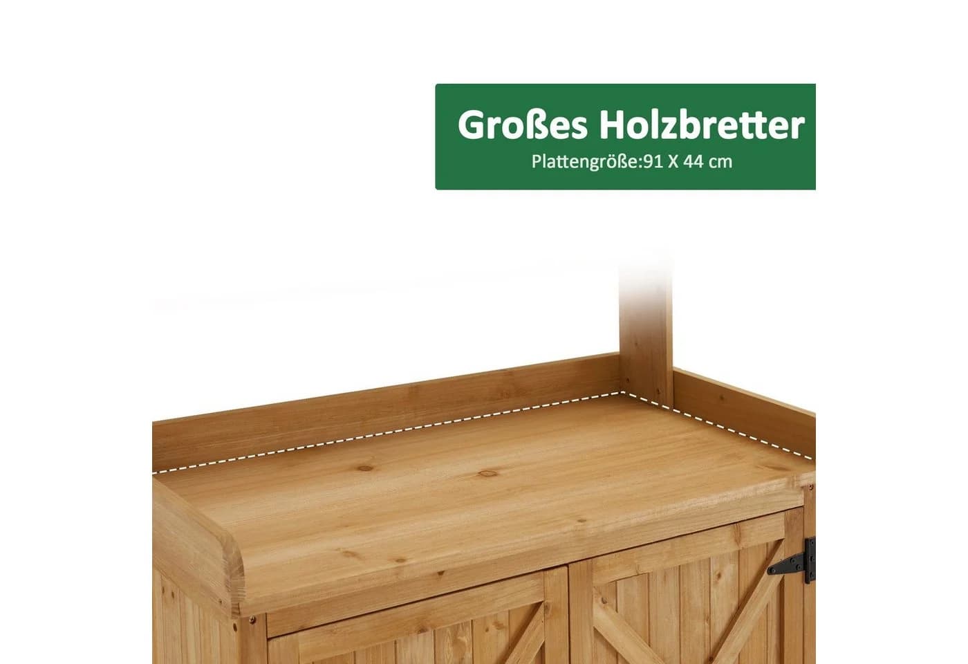 MCombo Pflanztisch aus massivem Tannenholz mit Stauraum - Bild 3