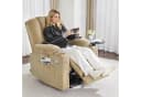 MCombo Relaxsessel Elektrisch Verstellbar mit Massagefunktion Grau/Beige Bild 1