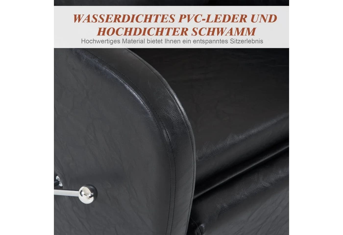Barberpub Friseur Waschplatz Rückwärtswaschsessel Schwarz - Bild 5