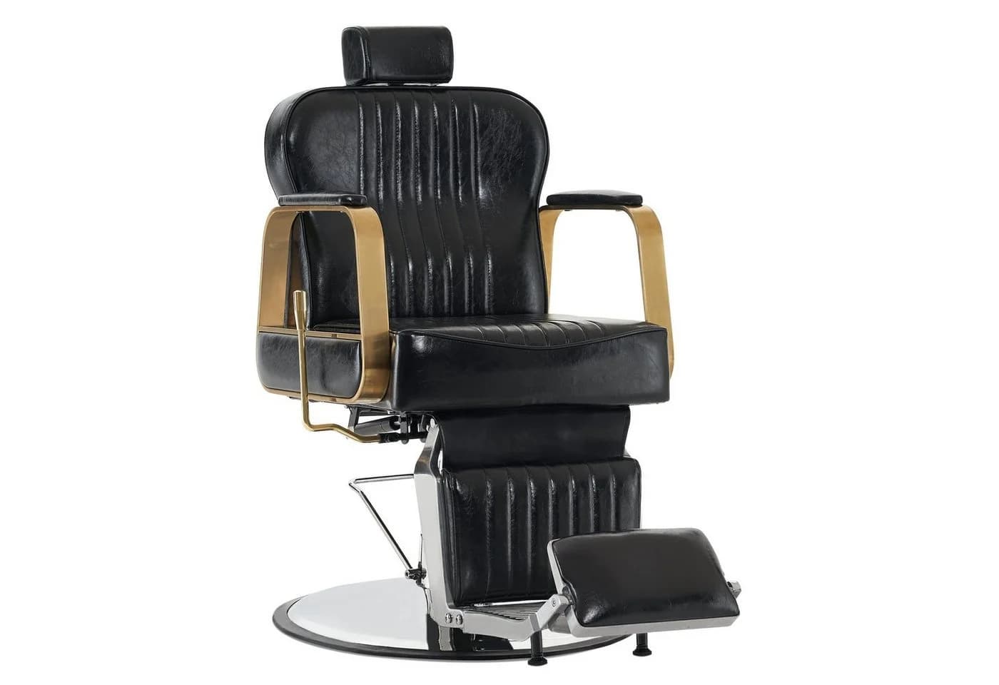 Barberpub Friseurstuhl mit Kopfstütze 360° Drehbar & Höhenverstellbar - Bild 2