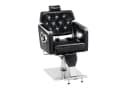 Barberpub Friseurstuhl 8132 Schwarz Kunstleder Hydraulik Kopfstütze Bild 2