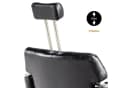 Barberpub Friseurstuhl 8132 Schwarz Kunstleder Hydraulik Kopfstütze Bild 4