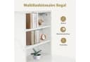 MCombo Schreibtisch M mit 3 Schubladen und Regal - Weiß/Gold Bild 4