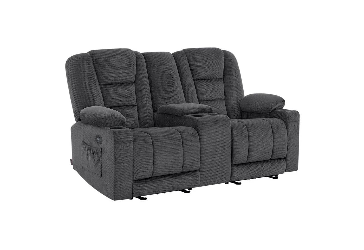 MCombo Relaxsofa 2-3 Sitzer Grau Elektrisch Verstellbar - Bild 2