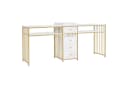 MCombo Schminktisch mit Schubladen Gold-Marmor Metallgestell Bild 2