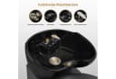 Barberpub Friseurstuhl mit Waschbecken Retro Gold-Schwarz Bild 4