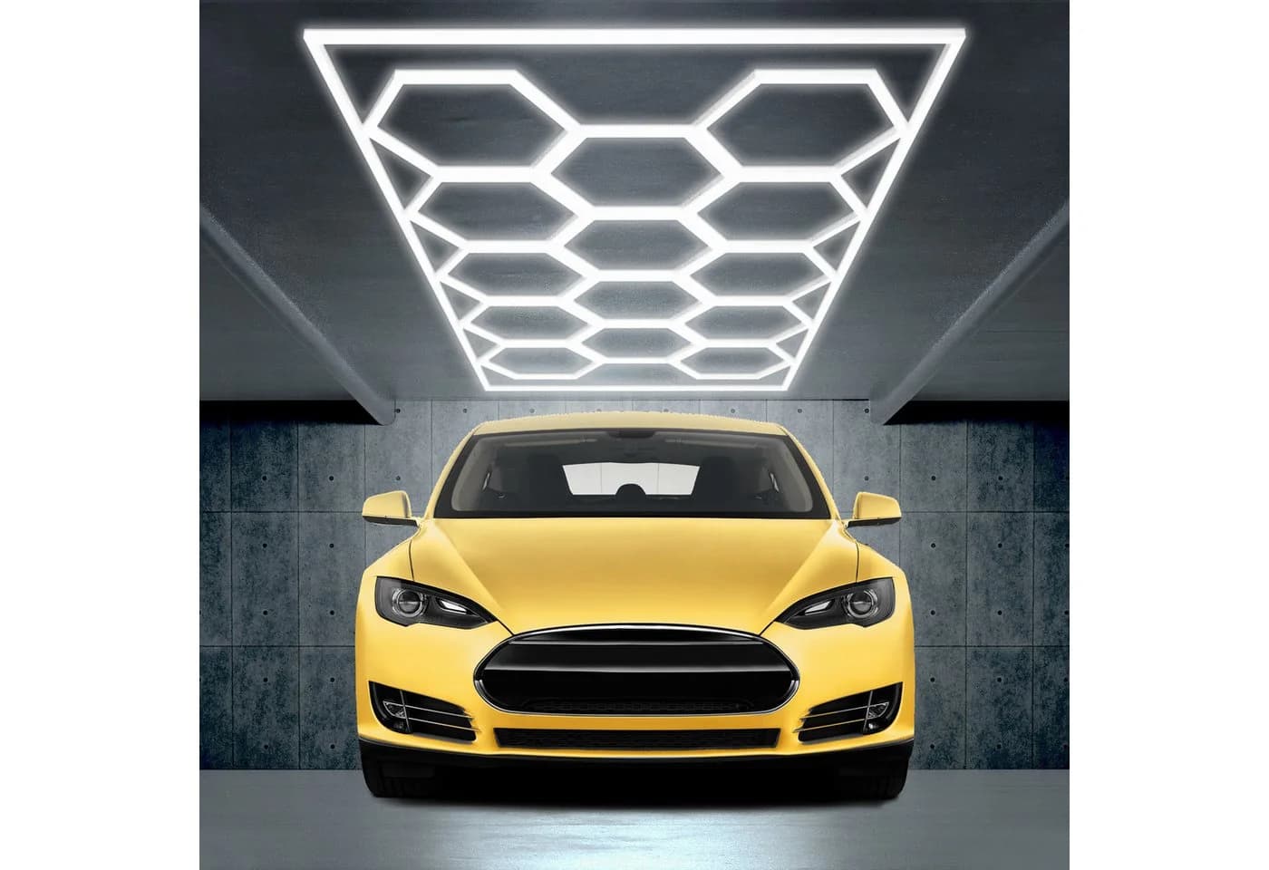 Barberpub Hexagon LED Deckenleuchte Weiß 6500K Wabenform