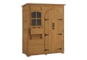 MCombo Gartenschrank Holz 144x73x185 cm mit 3 Regalen Wetterfest Bild 2