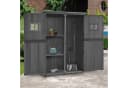 MCombo Gartenschrank Holz Grau Wetterfest Bild 1