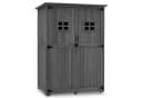 MCombo Gartenschrank Holz Grau Wetterfest Bild 2