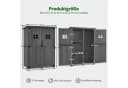 MCombo Gartenschrank Holz Grau Wetterfest Bild 3