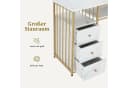 MCombo Schreibtisch mit 6 Schubladen Weiß/Gold Modern Bild 5
