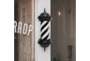 Barberpub Außen-Wandleuchte Barber Pole Barbierstab LED Weiß Schwarz Rot Blau Bild 1