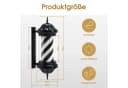 Barberpub Außen-Wandleuchte Barber Pole Barbierstab LED Weiß Schwarz Rot Blau Bild 5