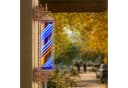 Barberpub Außen-Wandleuchte Barber Pole Retro Blau-Gold-Weiß LED Bild 1