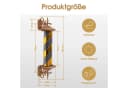 Barberpub Außen-Wandleuchte Barber Pole Retro Blau-Gold-Weiß LED Bild 5