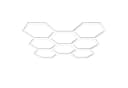 Barberpub Hexagon LED Deckenleuchte PVC Weiß 30240LM Bild 2