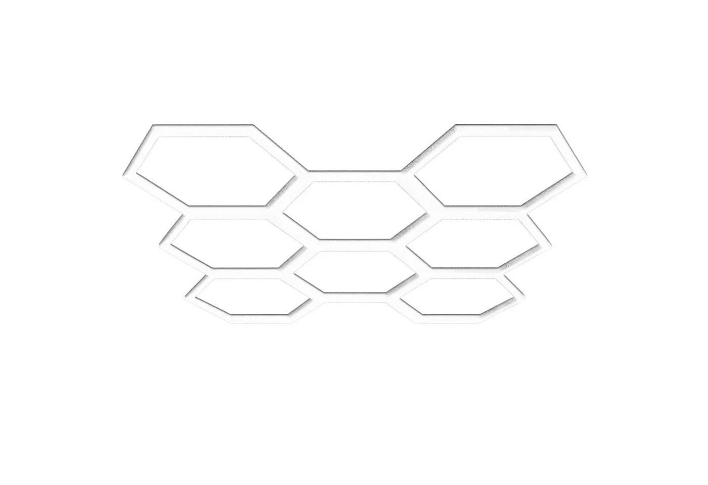 Barberpub Hexagon LED Deckenleuchte PVC Weiß 30240LM - Bild 2