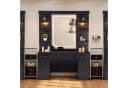Barberpub Friseurplatz Spiegelschrank 3169 Schwarz Bild 1