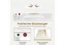Barberpub Maniküretisch mit Absaugung, Weiß-Gold, 3 Schubladen, 2 Ablagen Bild 4