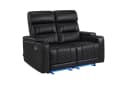 MCombo 1-Sitzer/2-Sitzer Sofa Schwarz Verstellbare Kopfstützen Bild 2