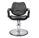 Barberpub Friseurstuhl 2057BK Höhenverstellbar Kunstleder Drehbar Bild 1