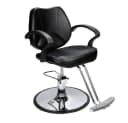 Barberpub Friseurstuhl 2057BK Höhenverstellbar Kunstleder Drehbar Bild 2