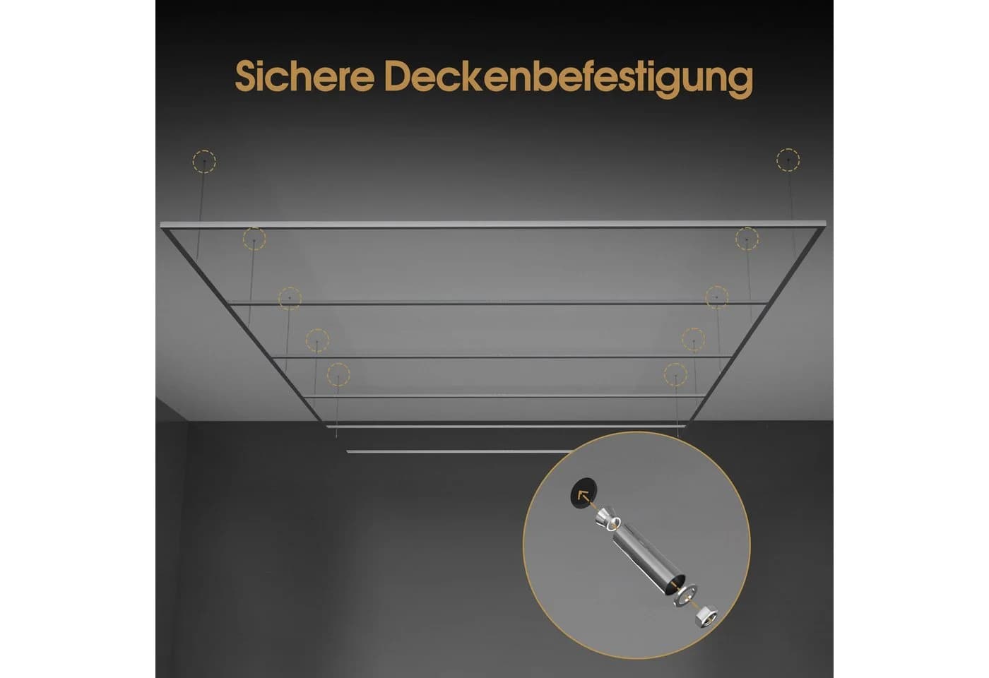 Barberpub Aluminiumrahmen für Hexagon LED Light LP003/LP004/LP005, ohne Leuchtmittel - Bild 5
