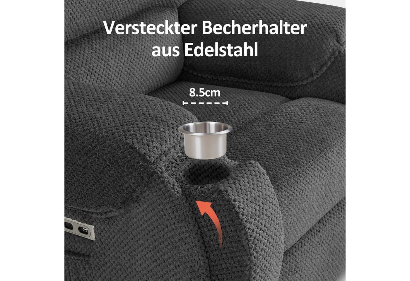 MCombo Fernsehsessel mit Aufstehhilfe Elektrisch 7252 Relaxsessel - Bild 5