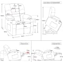 MCombo Relaxsessel 7550 Elektrische Aufstehhilfe Beige Bild 3