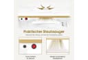 Barberpub Maniküretisch mit Absaugung, Weiß-Gold, 4 Schubladen, 1 Regal & 5 Ablagen Bild 4