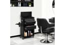 Barberpub Friseurwagen 2 in 1 mit 5 Schubladen, Rollen, abschließbar Bild 1