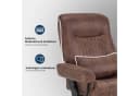MCombo Relaxsessel M mit Liegefunktion und Hocker Schwarz/Braun Bild 5
