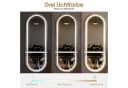 Barberpub Wandspiegel mit LED-Beleuchtung Oval Bild 4