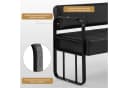 Barberpub Sitzbank 3-Sitzer Schwarz-Gold Kunstleder Bild 4