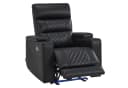 MCombo Sofa 1/2/3-Sitzer Schwarz Kunstleder mit verstellbaren Kopfstützen Bild 2