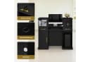 Barberpub Empfangstheke Schwarz-Gold mit 2 Schubladen Bild 5