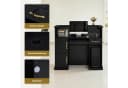 Barberpub Empfangstheke Schwarz-Gold mit Schubladen Bild 5