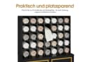 BarberPub Hochschrank Handtuchschrank Schwarz-Gold mit 42 Fächern Bild 4