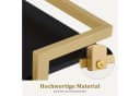 MCombo Rollwagen Schwarz/Gold 3 Ebenen Servierwagen mit Rollen Bild 4
